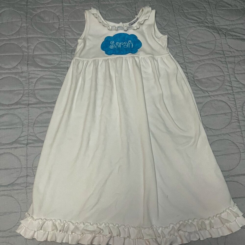 girls long white dress Sarah size 10